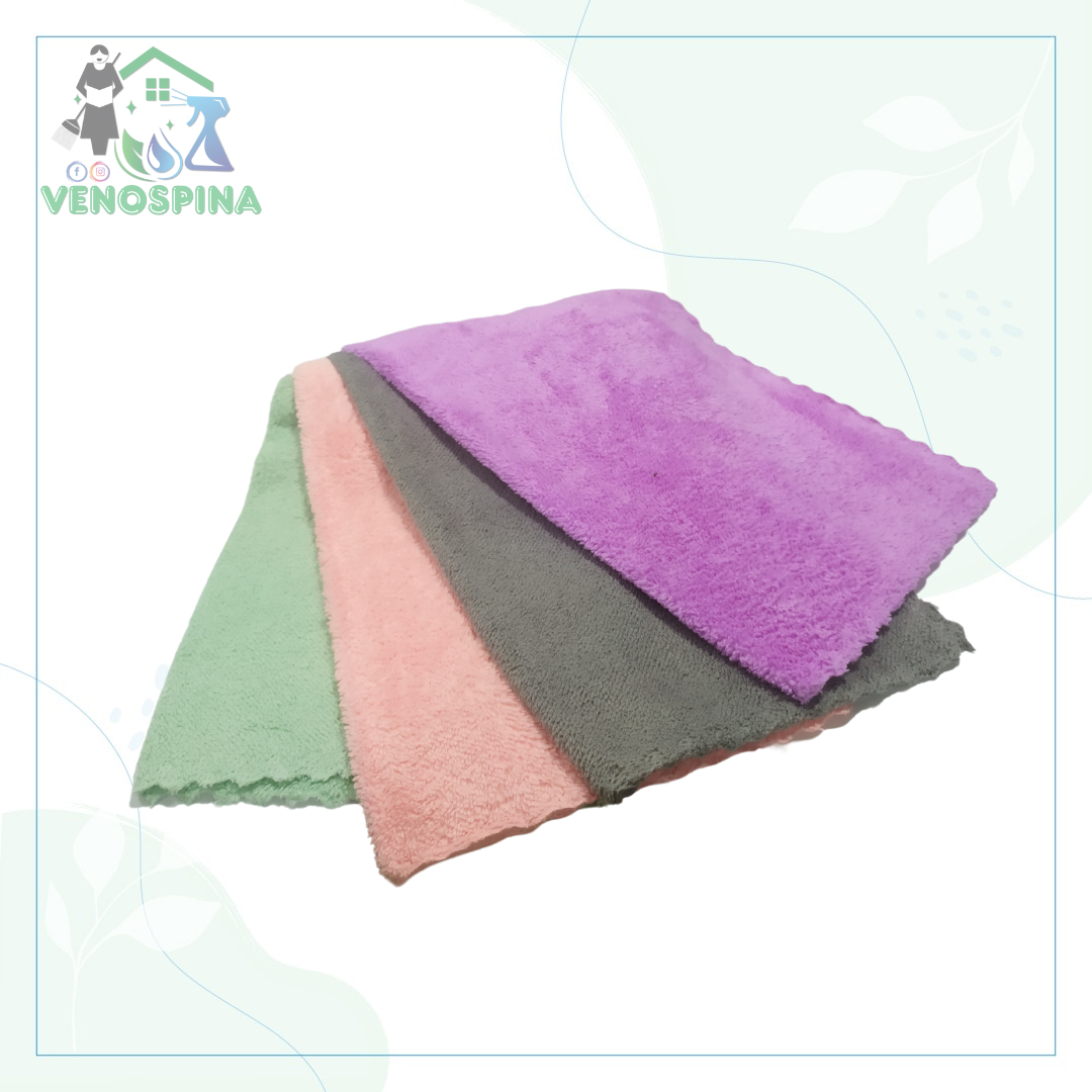 TOALLA DE MICROFIBRA PASTEL X 4 