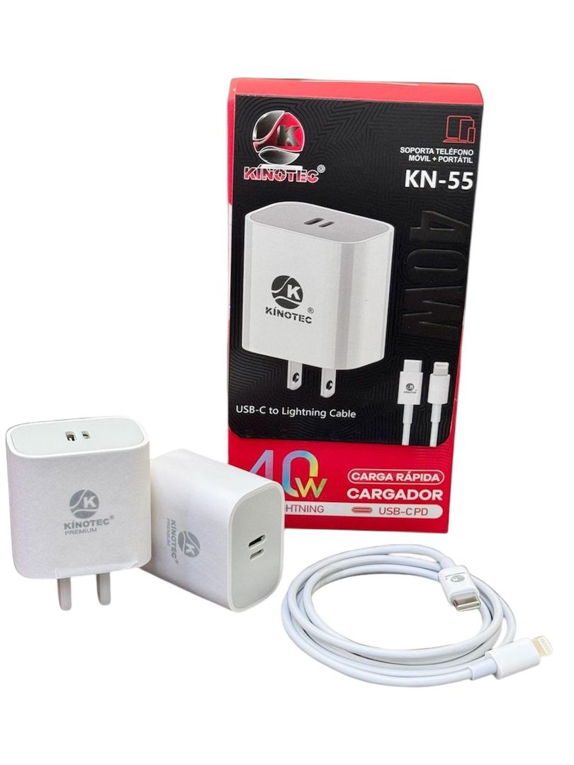 CARGADOR IPHONE 2 IN 1 LIGTHING TC