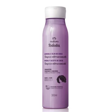 Imagen del producto SHAMPOO PARA CABELLOS RIZOS Y AFROS MORA Y ACEITE DE COCO