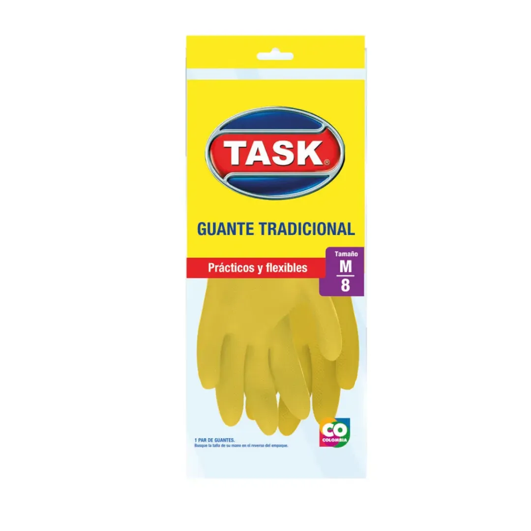 GUANTE TRADICIONAL AMARILLO TALLA M 