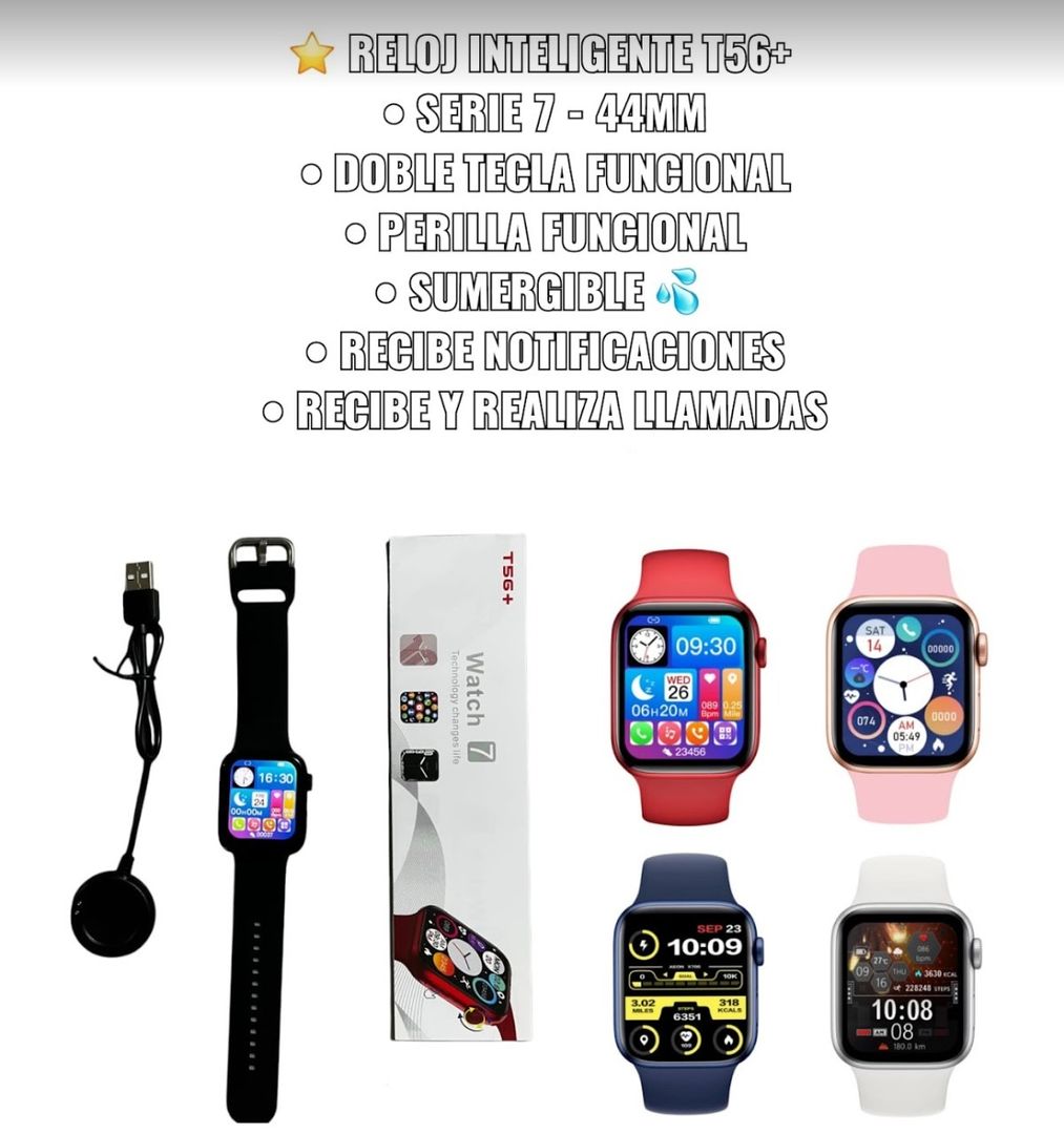 RELOJ INTELIGENTE T56 PLUS