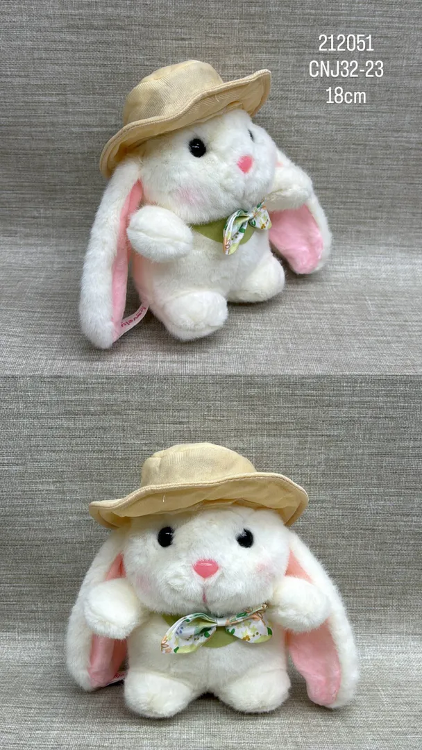 CONEJO CON SOMBRERO 18 CM