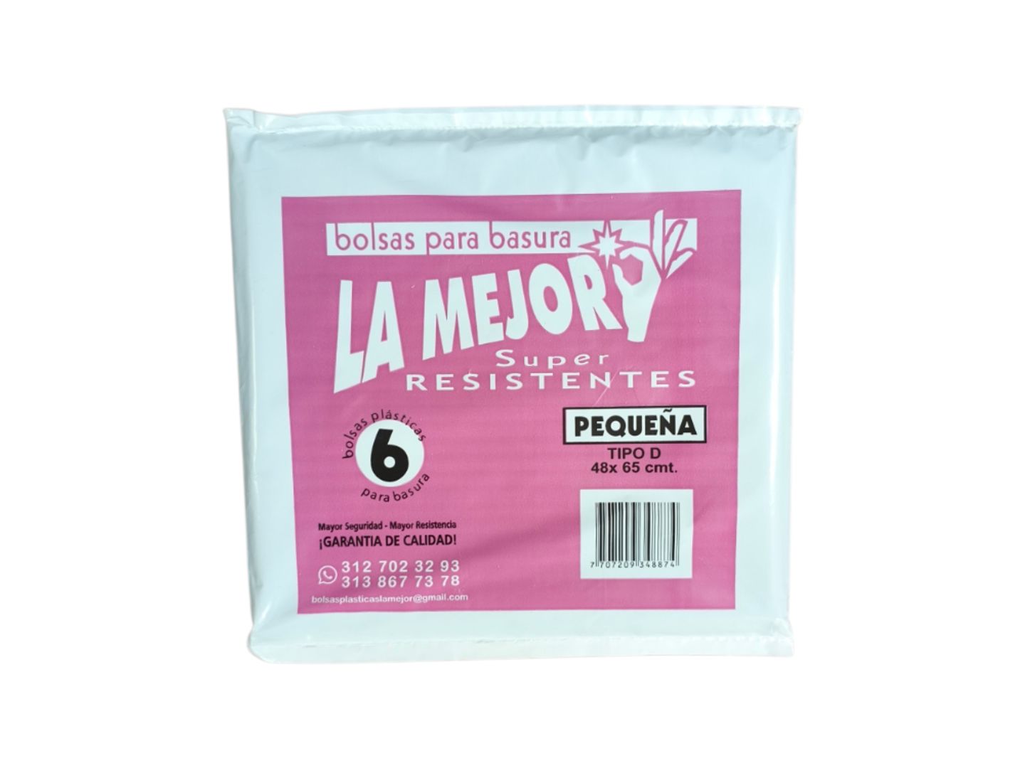 BOLSA BASURA PEQUEÑA LA MEJOR*6