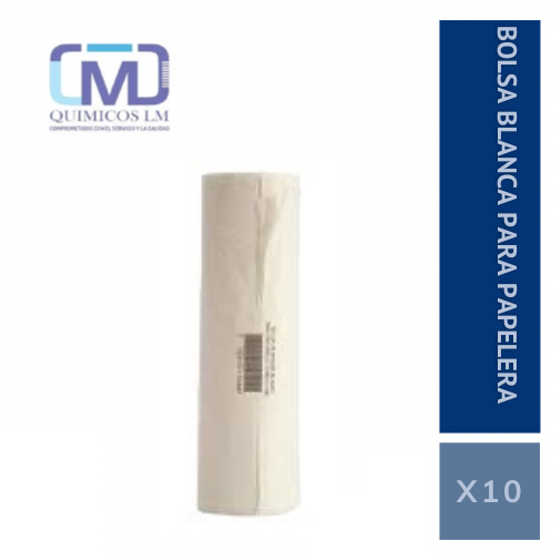 BOLSA PAPELERA/BAÑO/ X 10 UND/10LT