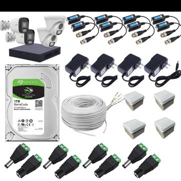 Imagen del producto KIT UNIVIEW X4 INTERIOR Y EXTERIOR 5MP(MEGAPIXELES)