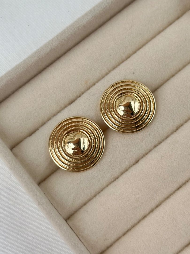 Arete redondo corazón 