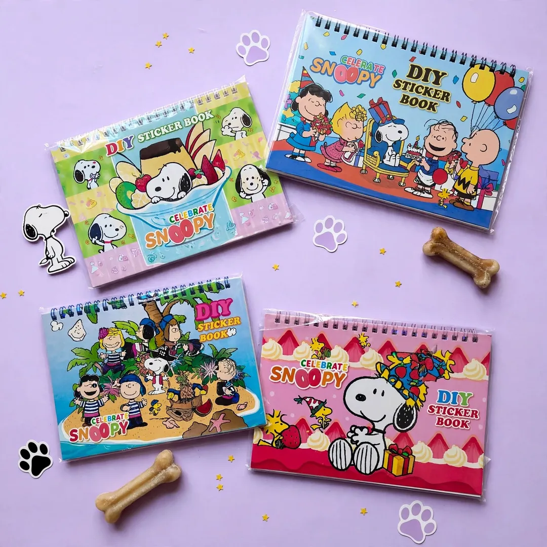 LIBRO DE STICKERS SNOOPY