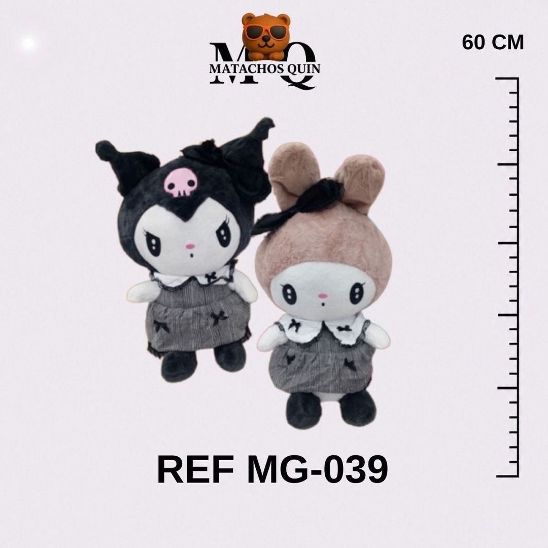 KUROMI & MELODY CON VESTIDO NEGRO