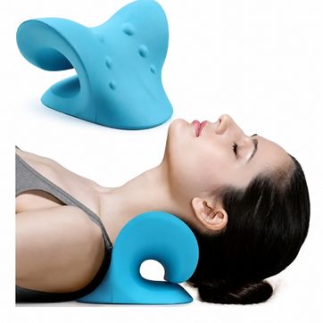 ALMOHADA CERVICAL CURVA APOYO DE CUELLO MASSAGER - imagen 1