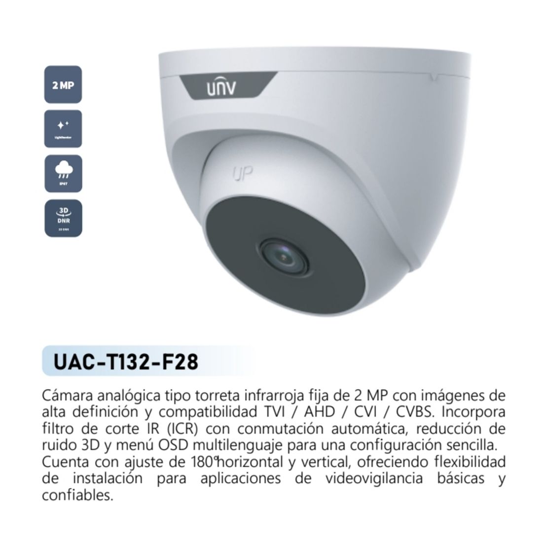 CAMARA ANALOGICA 2MP UNIVIEW 