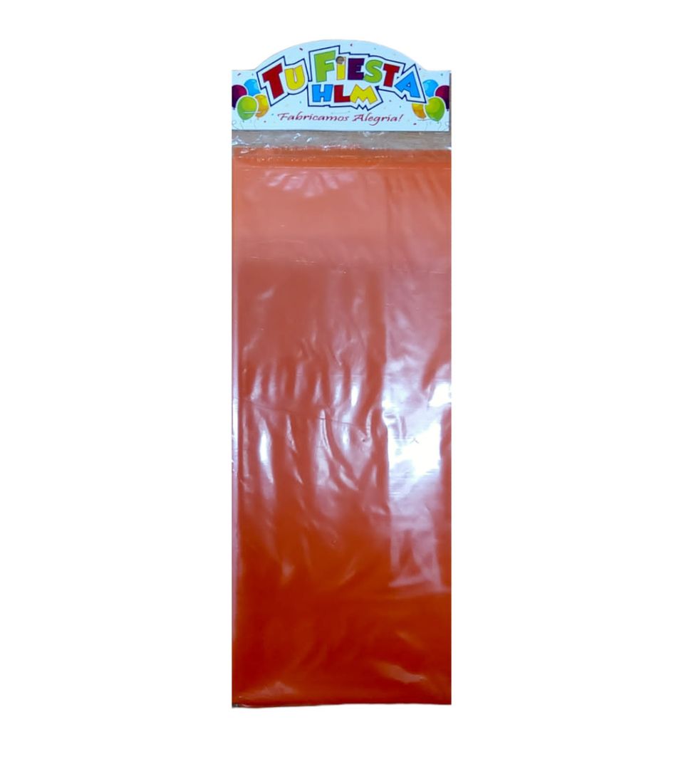 Mantel plastico naranja 
