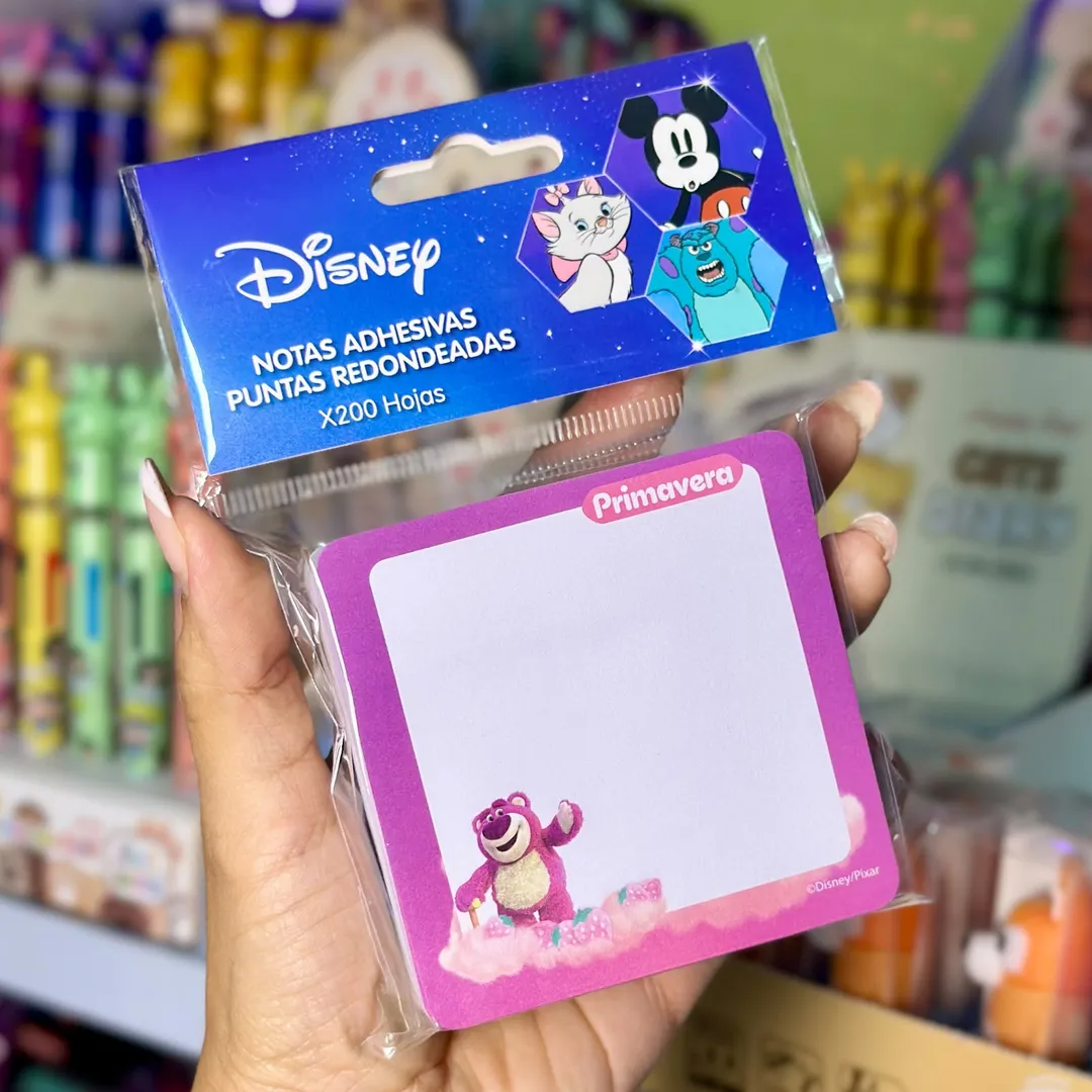 NOTAS ADHESIVAS X200 PRIMAVERA PERSONAJES 