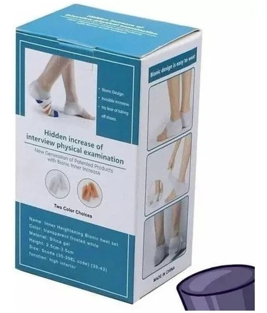 PLANTILLAS TALONERA AUMENTO ESTATURA SILICONA