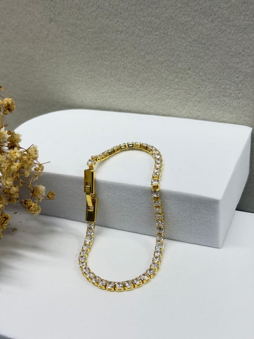 Pulsera tennis de 18cm cristal