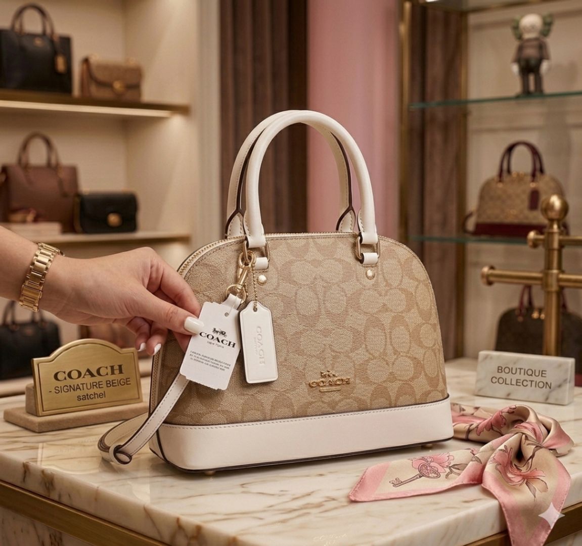 Bolso importado coach redondo 
