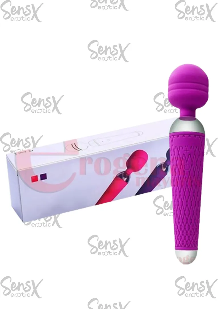 Vibrador potente de clítoris para mujer, Varita mágica AV con carga USB, masaje