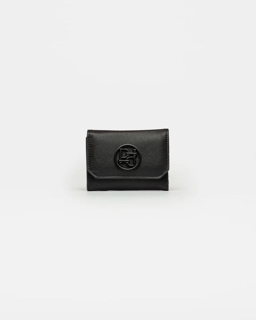 BILLETERA P&P EFECTO CUERO NEGRO