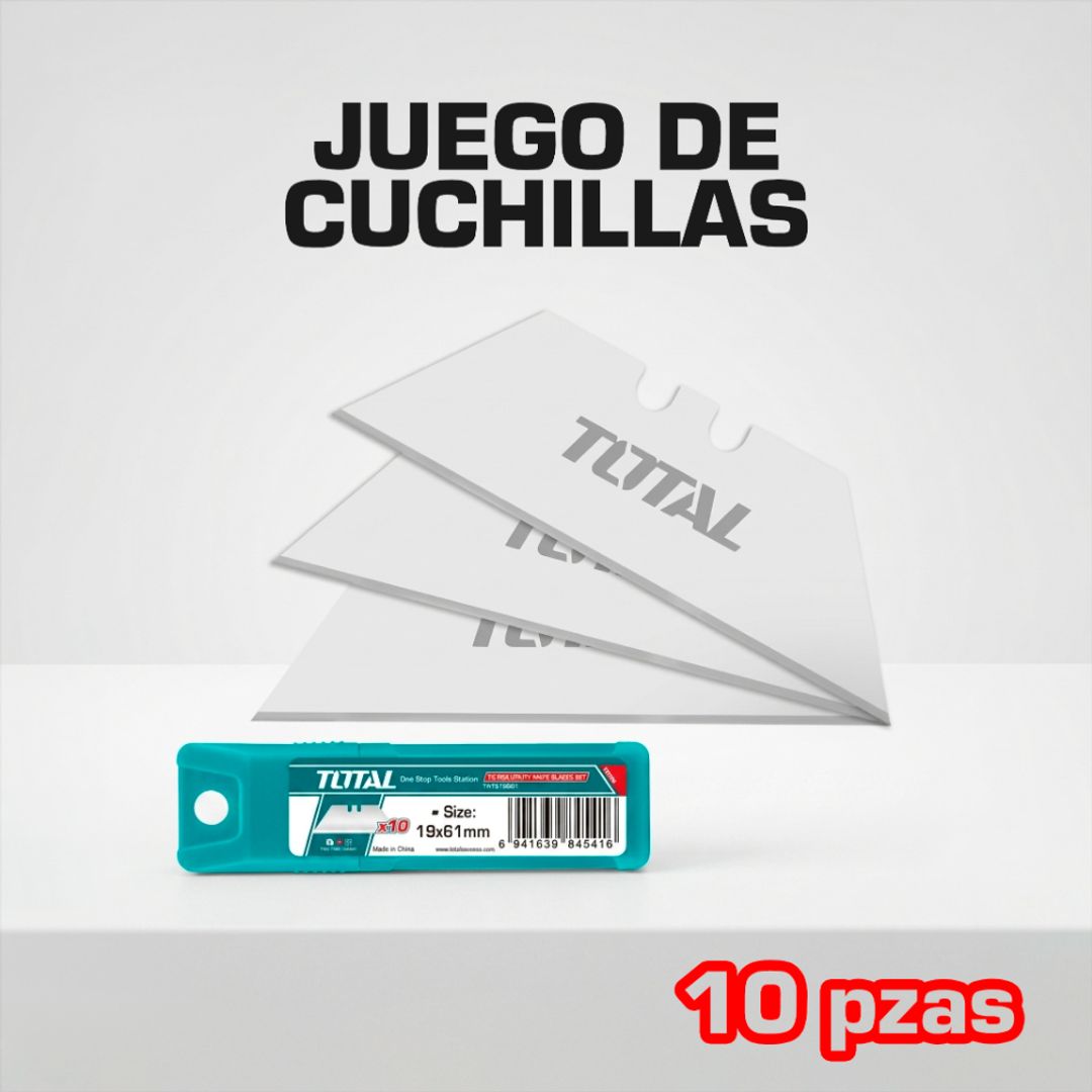 REPUESTO HOJILLA DE EXACTO SET 10 PIEZAS 61x19MM