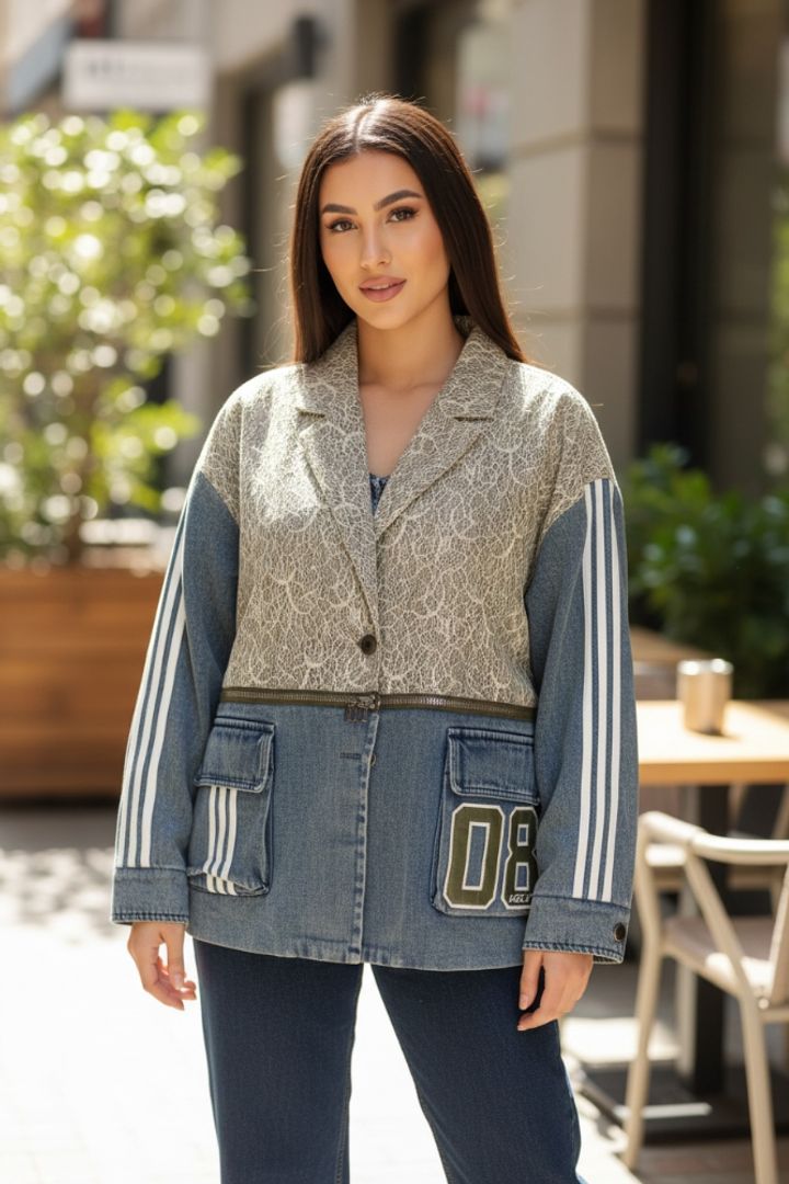 BLAZER MIX CREMALLERA GREEN