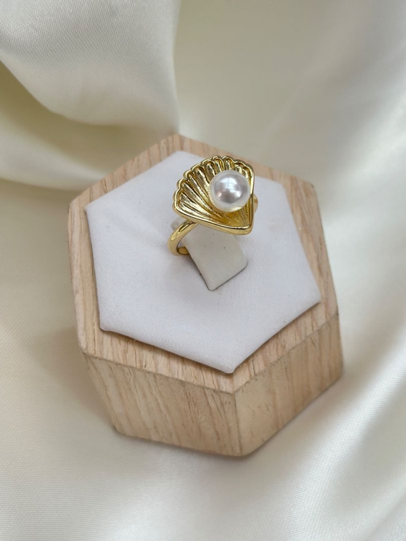 Anillo costra perla 