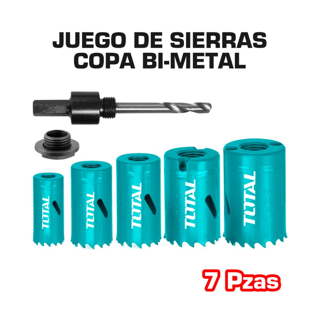 SET SIERRAS CIRCULARES PARA MADERA 7 PIEZAS
