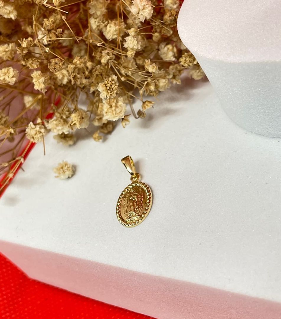 Dije virgen guadalupe balin liso