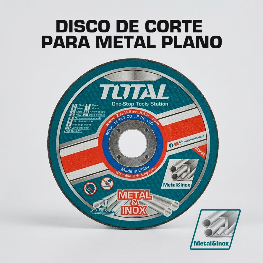 DISCO DE CORTE P/METAL 4 1/2" X 1/16" X 7/8" T41