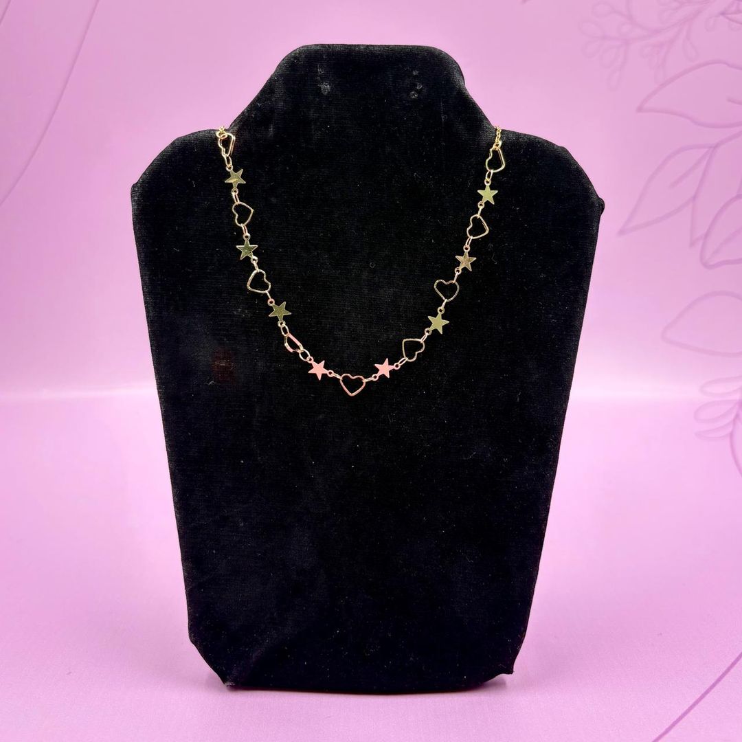 CADENA CORAZÓN ESTRELLA