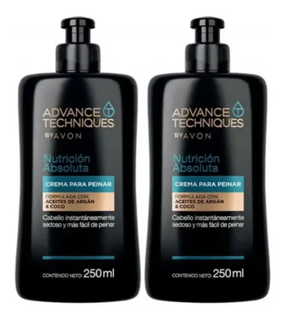 CREMA PARA PEINAR  ACEITE ARGÁN Y COCO ADVANCE TECHNIQUES 250 ml