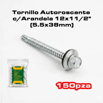 Imagen del producto TORNILLO AUTORROSCANTE CON ARANDELA