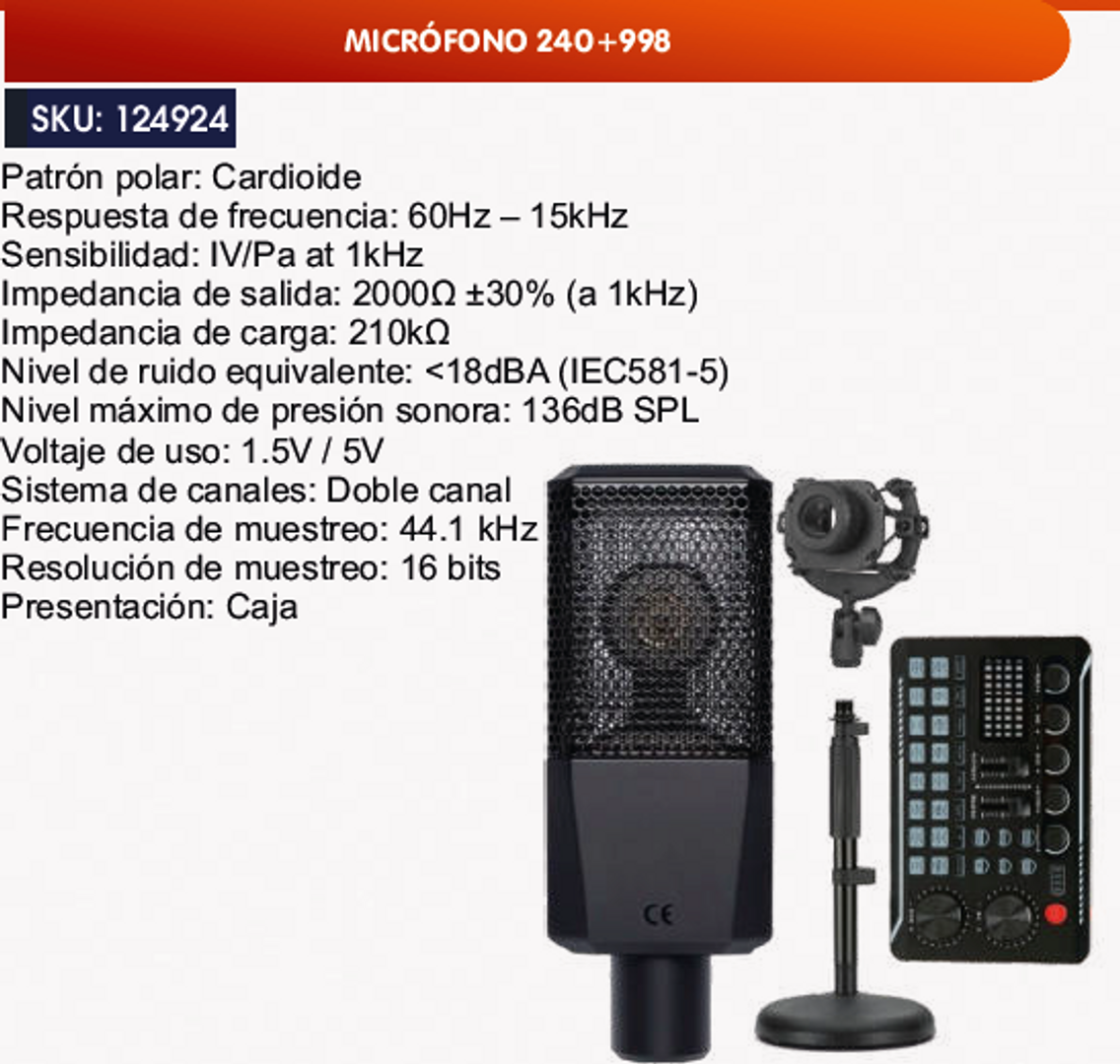 MICRÓFONO 240+998