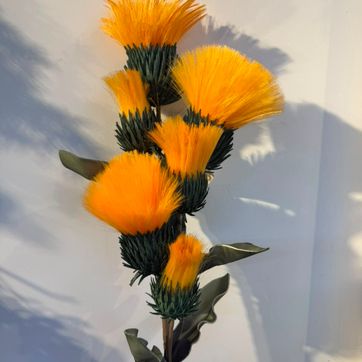 Imagen del producto ESPIGA DE ESPUMADO X 6 PELUDA NARANJA