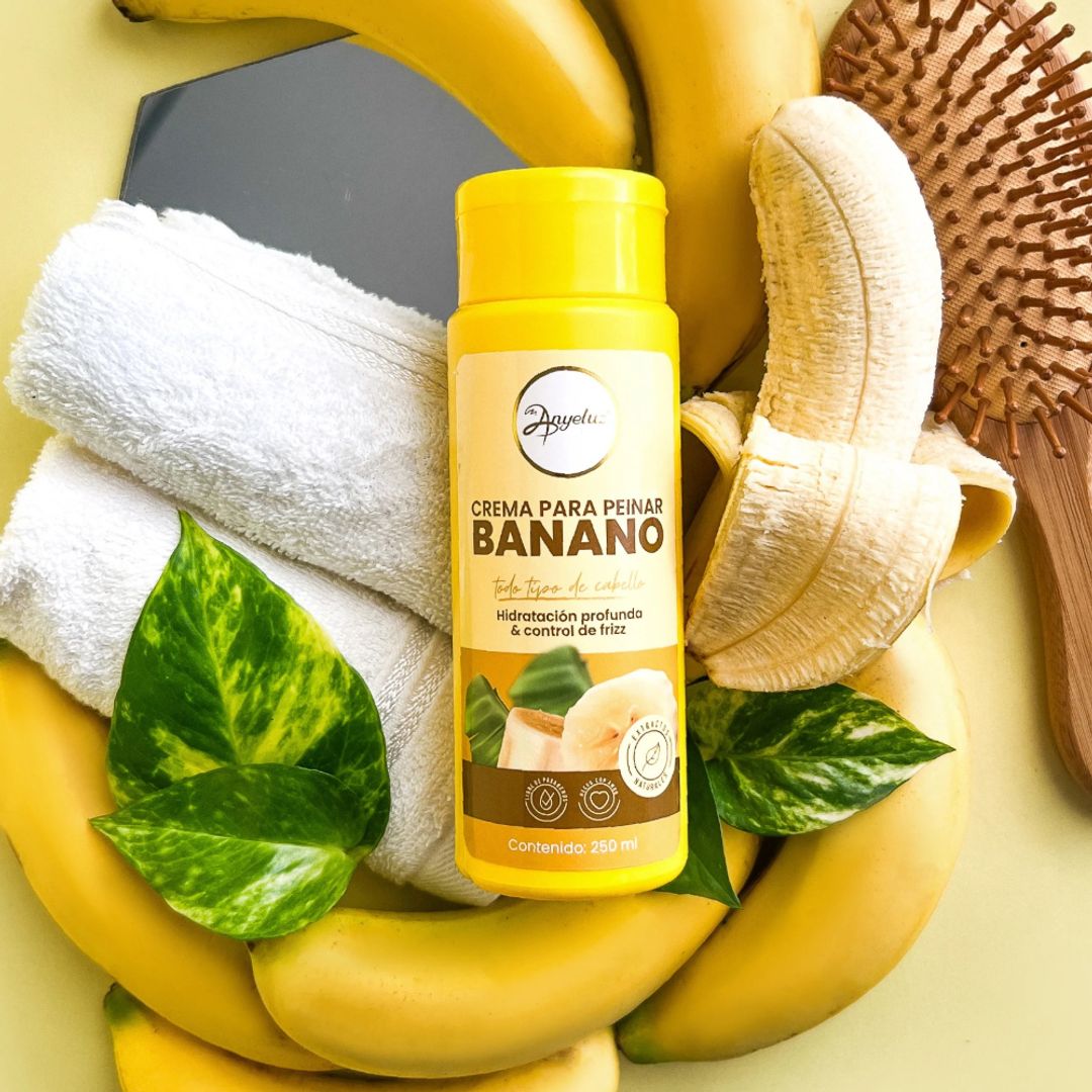 Crema para peinar de Banano ANYELUZ 