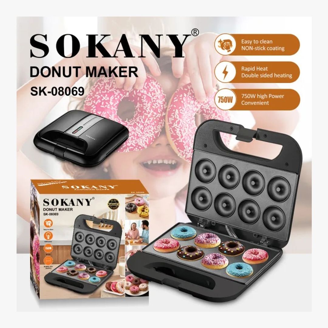 Donutera Eléctrica de 8 Cavidades - Sokany (Ref: SK-08069)