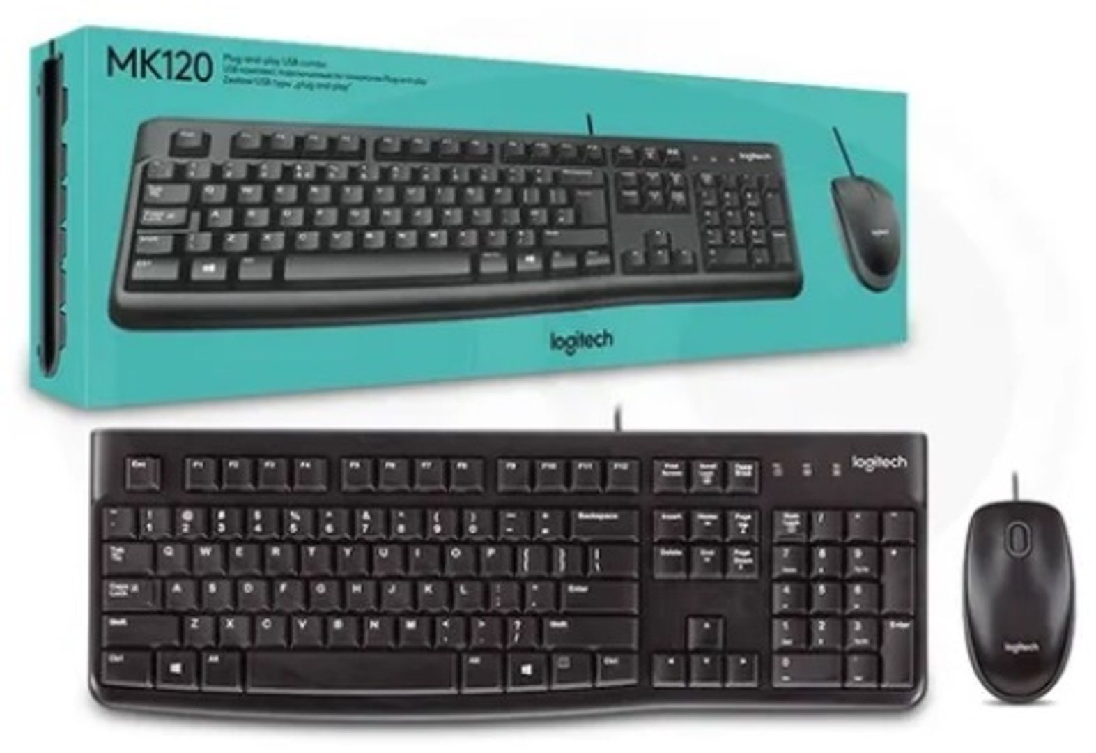Combo Mouse y Teclado Logitech USB