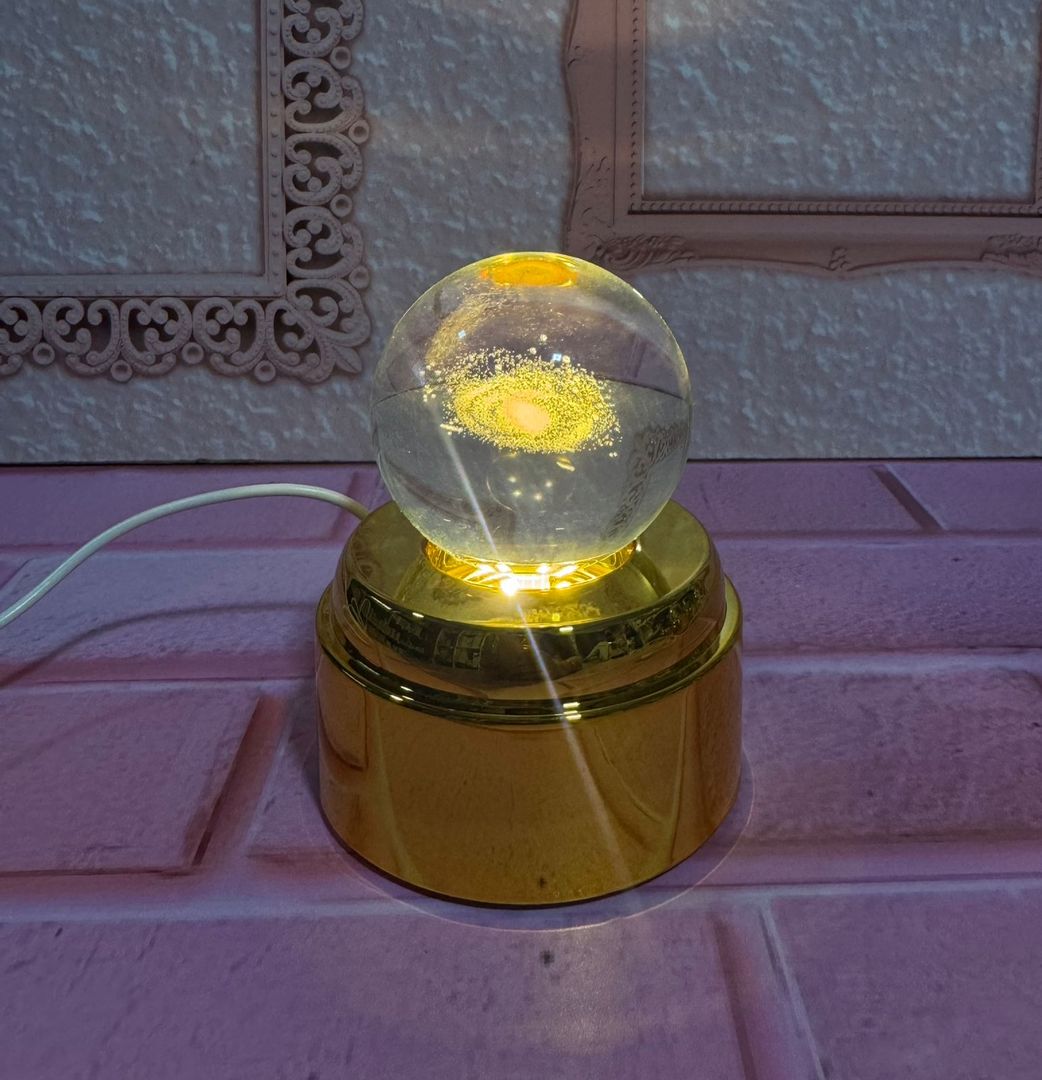 Esfera giratoria 8cm luz cálida 