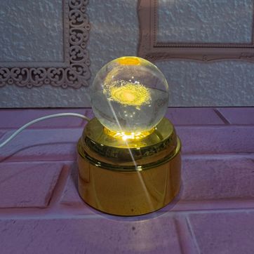 Imagen del producto Esfera giratoria 8cm luz cálida 