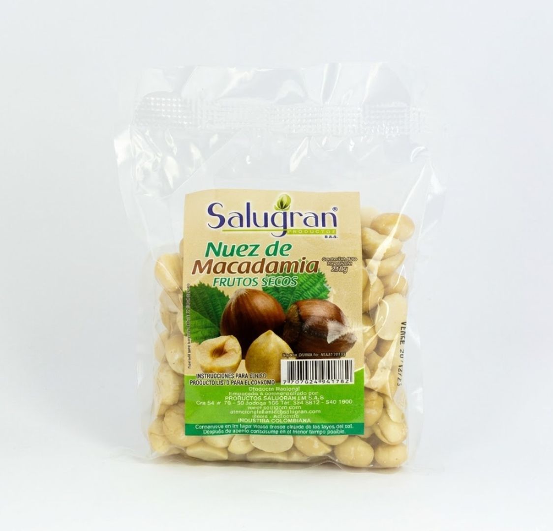 MACADAMIA NATURAL X 500GR SALUGRAN