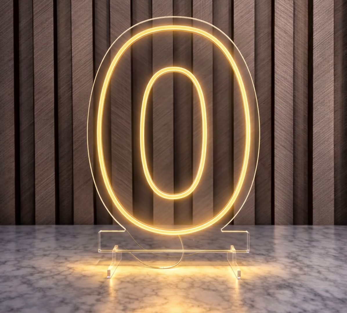 NÚMEROS LED LUZ CÁLIDA 60 CM