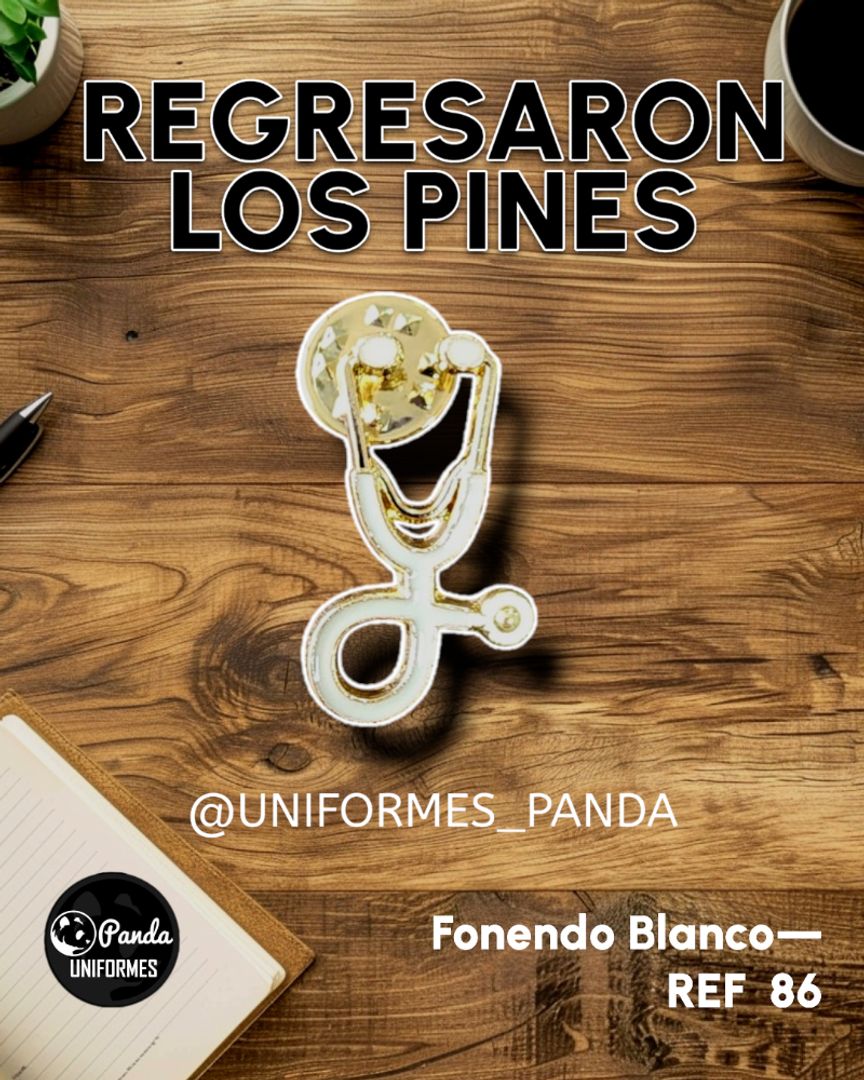 PIN FONENDO BLANCO