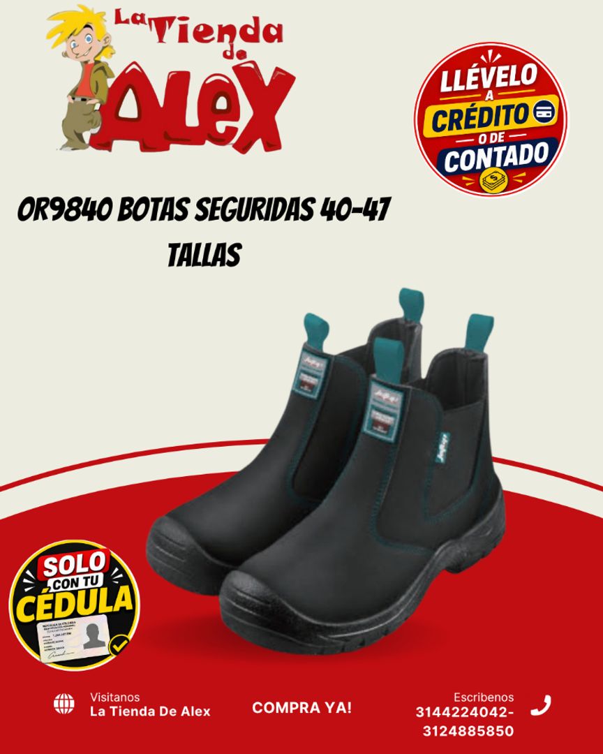 OR9840 BOTAS SEGURIDAS 40-47 TALLAS