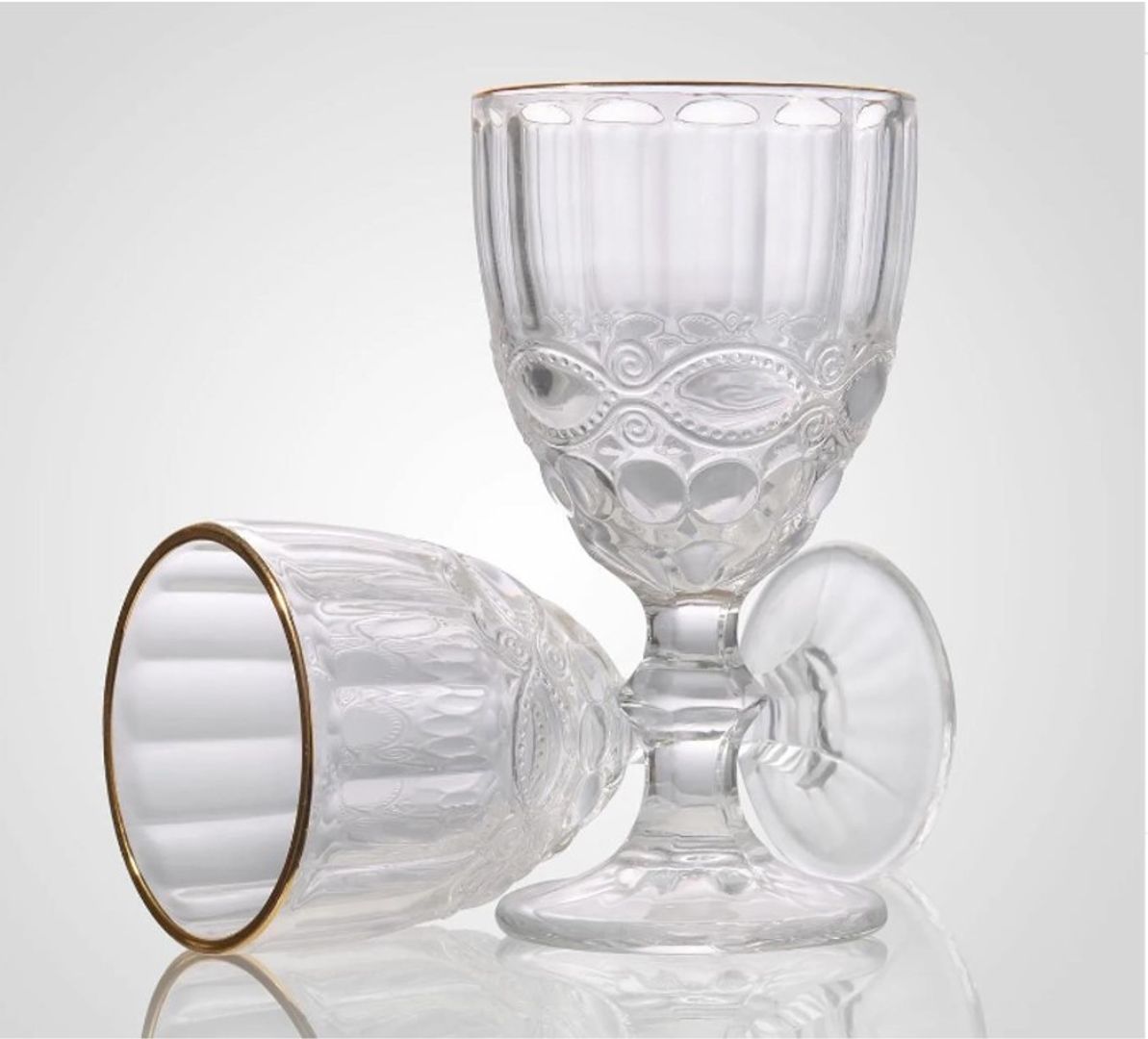  COPA ROMANCE TRASPARENTE FILO DORADO 