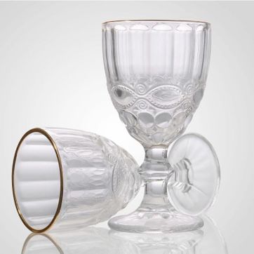  COPA ROMANCE TRASPARENTE FILO DORADO  - imagen 1