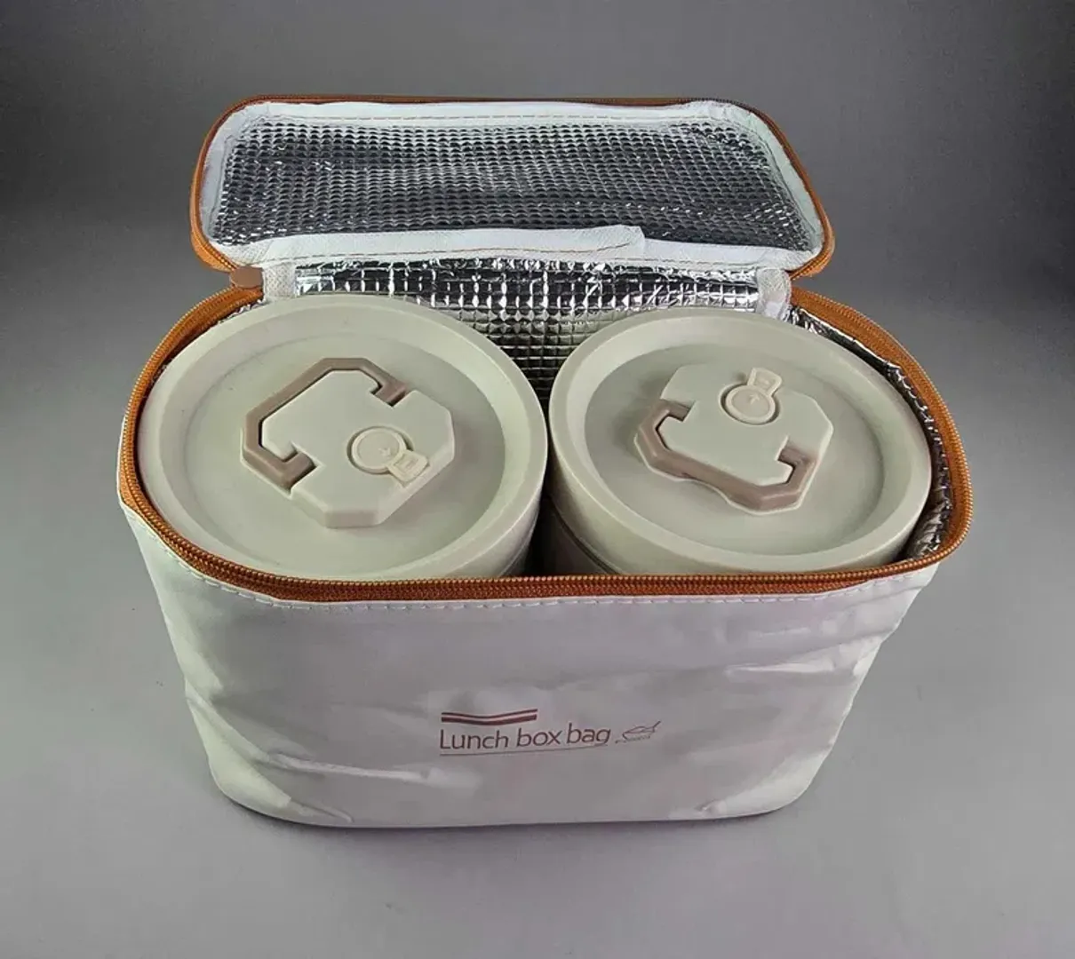 LONCHERA PORTA COMIDA 4 RECIPIENTES LUNCH BOX BAG 