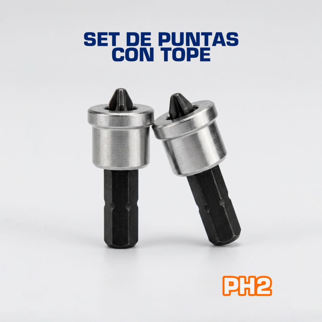 SET DE PUNTAS CON TOPE