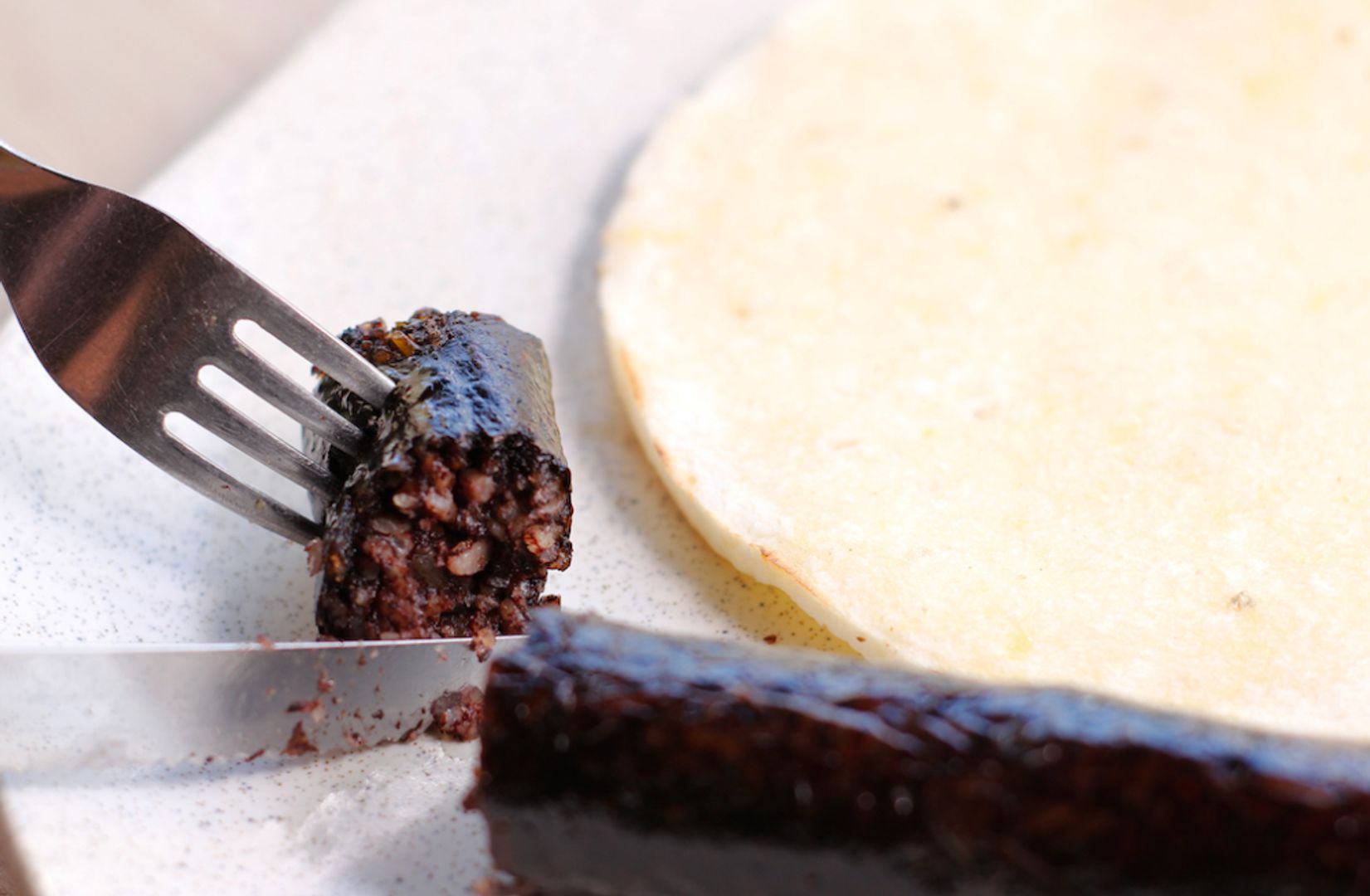 Arepa con Morcilla