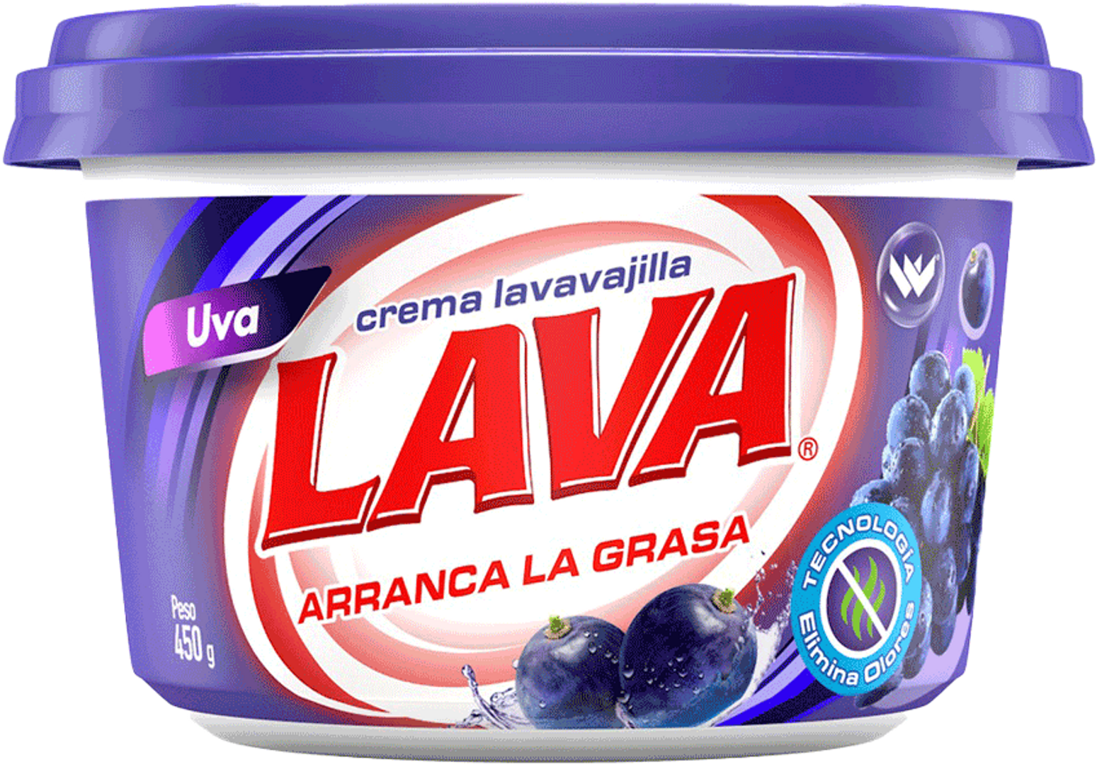 CREMA LAVA LOZA UVA*450G