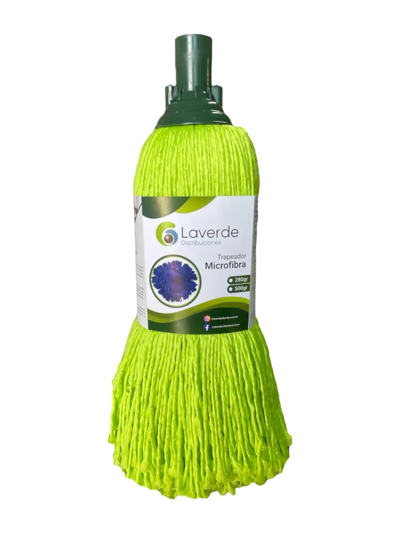 TRAPERO MICROFIBRA VERDE 280 GR SIN PALO