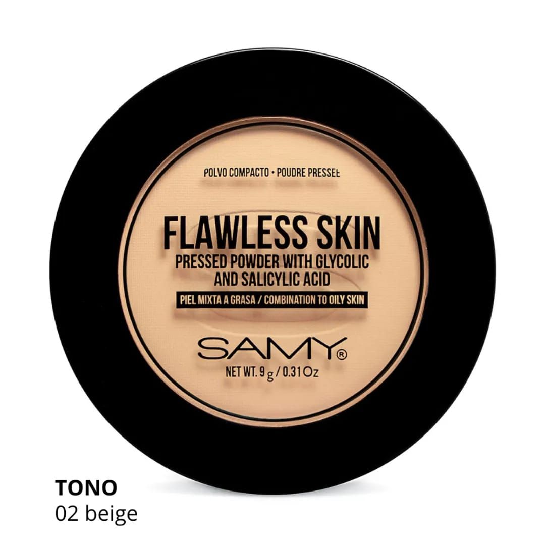 POLVO COMPACTO PIEL MIXTA A GRASA SAMY