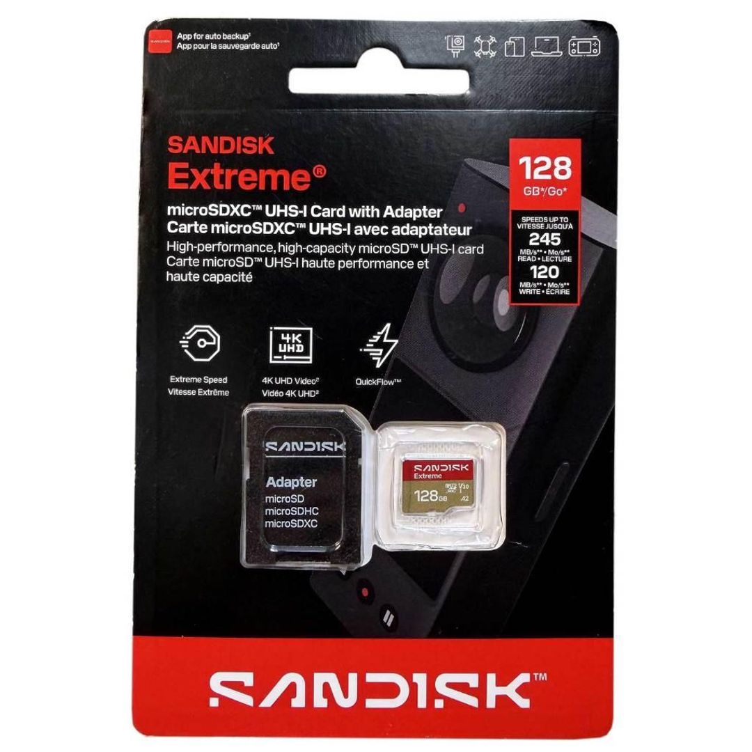 Memoria MicroSD SanDisk Extreme 128GB V30 4K